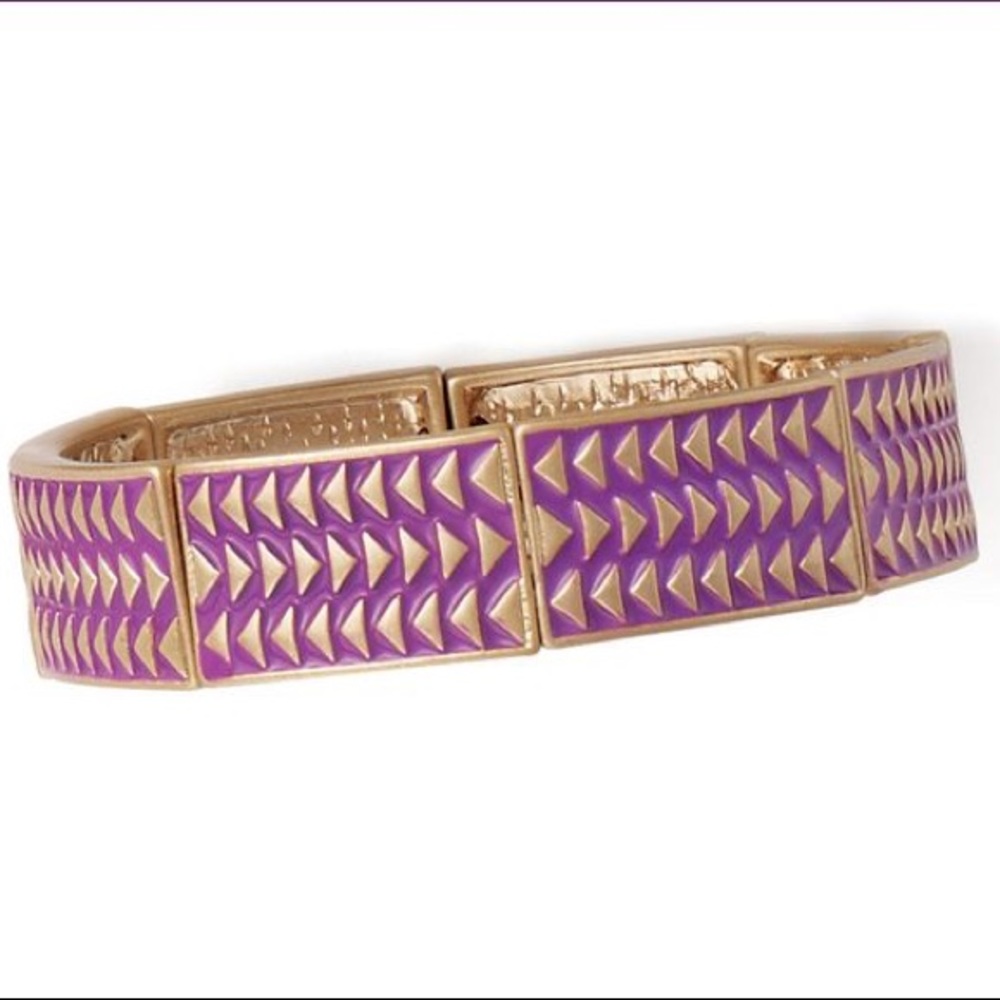 Price Drop! Purple Rhythmic stretch bracelet